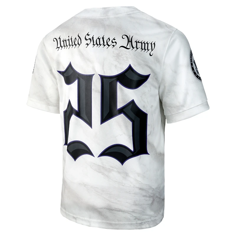 Maillot de match réplique Nike pour enfant n° 25 White Army Black Knights Collection 250