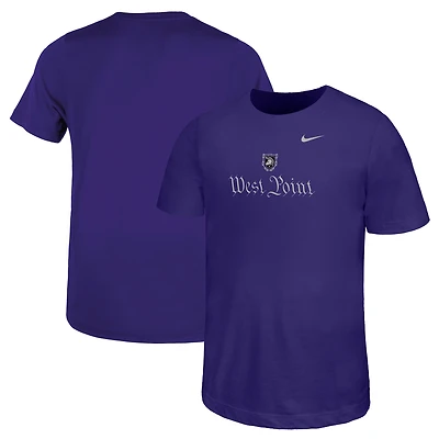 T-shirt Nike Westpoint pour enfant, violet armée, Black Knights, collection 250
