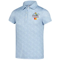 Girls Youth FootJoy Light Blue Arnold Palmer Invitational Speckle Print Polo