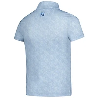 Girls Youth FootJoy Light Blue Arnold Palmer Invitational Speckle Print Polo