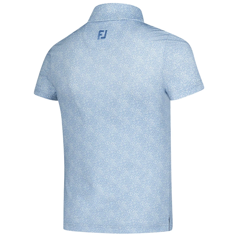 Girls Youth FootJoy Light Blue Arnold Palmer Invitational Speckle Print Polo