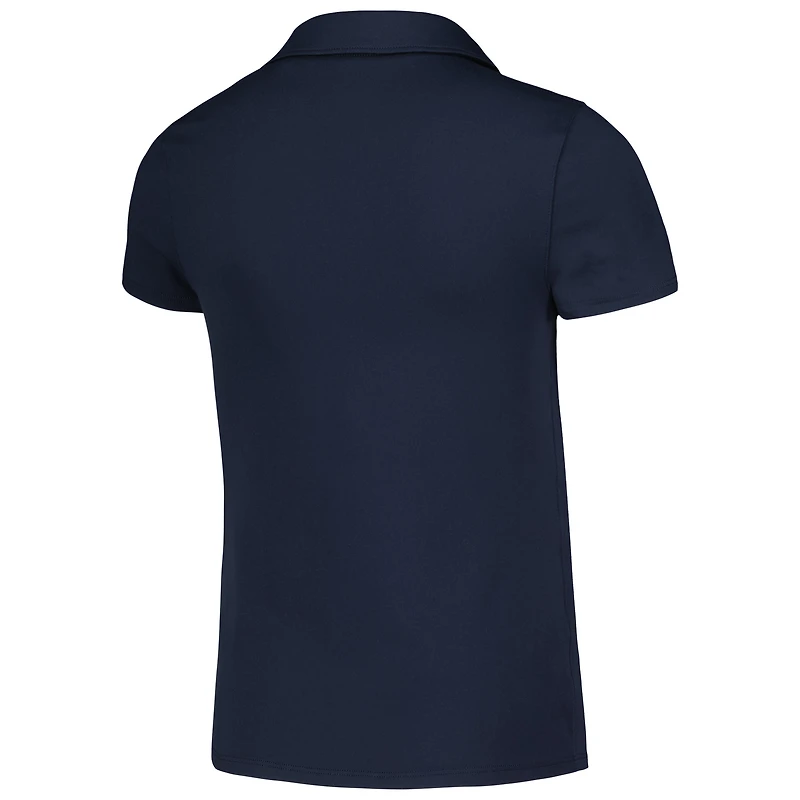 Girls Youth Puma Navy Arnold Palmer Invitational Piped CLOUDSPUN V-Neck Polo