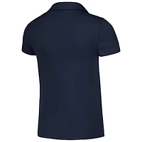 Girls Youth Puma Navy Arnold Palmer Invitational Piped CLOUDSPUN V-Neck Polo