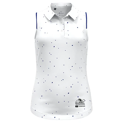 Under Armour Arnold Palmer Invitational Polo sans manches à micro imprimé pour fille