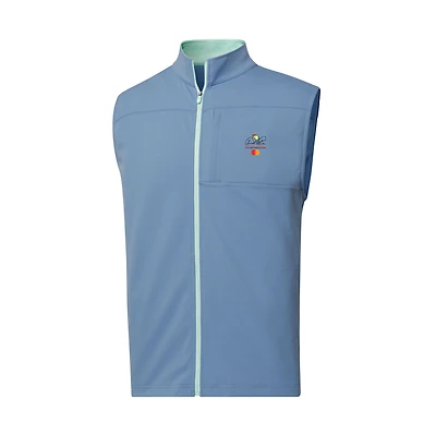 Men's FootJoy  Light Blue Arnold Palmer Invitational Ottoman Fill-Zip Knit Vest