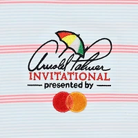 Polo FootJoy Arnold Palmer Invitational ProDry Multi Pinstripe Lisle blanc pour homme