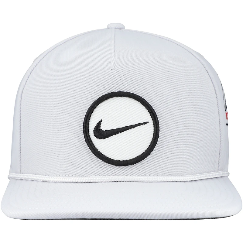 Casquette Nike Arnold Palmer Invitational Pro Retro Performance Snapback grise pour homme