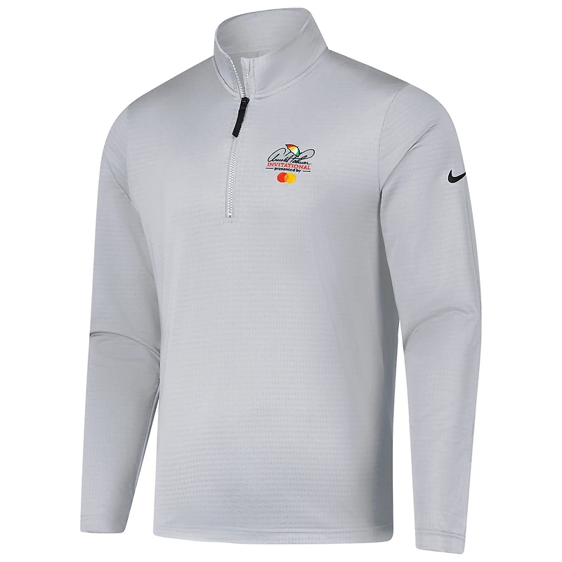 Men's Nike  Gray Arnold Palmer Invitational Victory Performance Half-Zip Pullover