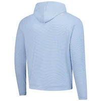Sweat à capuche Performance rayures Pine Sugar Stripe bleu Peter Millar pour homme