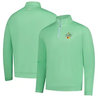 Men's Peter Millar  Green Arnold Palmer Invitational Perth Melange Performance Quarter-Zip Pullover
