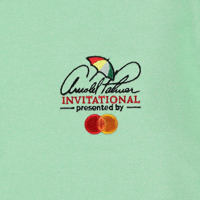 Men's Peter Millar  Green Arnold Palmer Invitational Perth Melange Performance Quarter-Zip Pullover