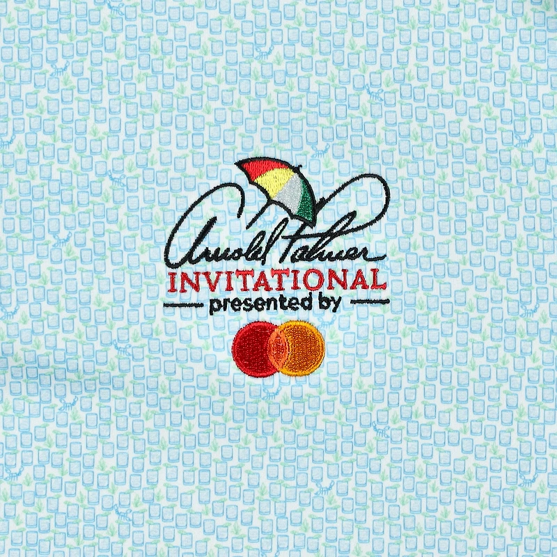 Men's Peter Millar  White Arnold Palmer Invitational Mezcal Performance Polo