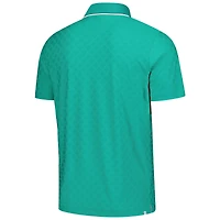 Men's Puma  Green Arnold Palmer Invitational Tipped Jacquard Polo