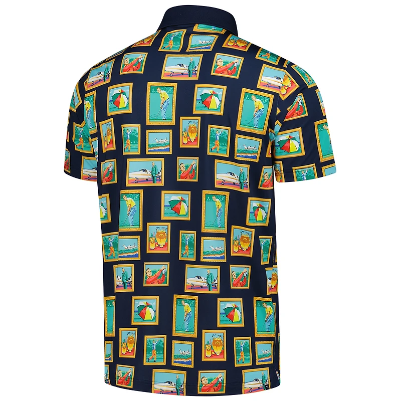 Polo Puma bleu marine Arnold Palmer Invitational Photo MATTR pour homme