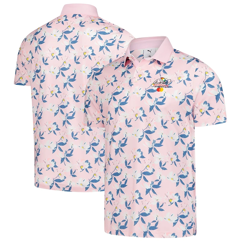 Men's Puma  Pink Arnold Palmer Invitational Springs Floral Polo