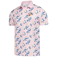 Men's Puma  Pink Arnold Palmer Invitational Springs Floral Polo