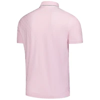 Men's Puma  Pink Arnold Palmer Invitational Tipped Jacquard Polo