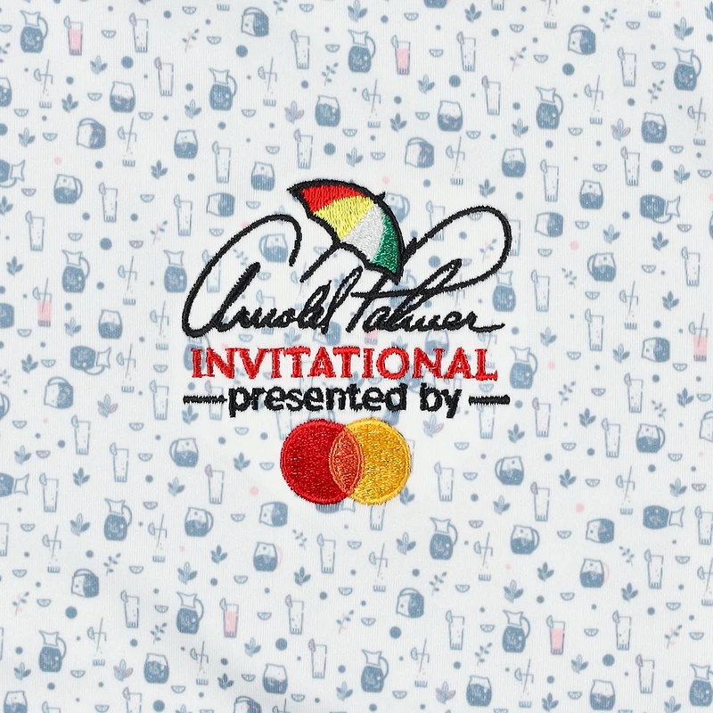 Men's Puma  White Arnold Palmer Invitational Tea Time MATTR Polo