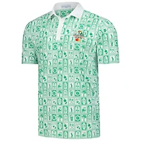 Polo Smitty à imprimé géométrique Arnold Palmer Invitational vert pour homme de Smith & Quinn
