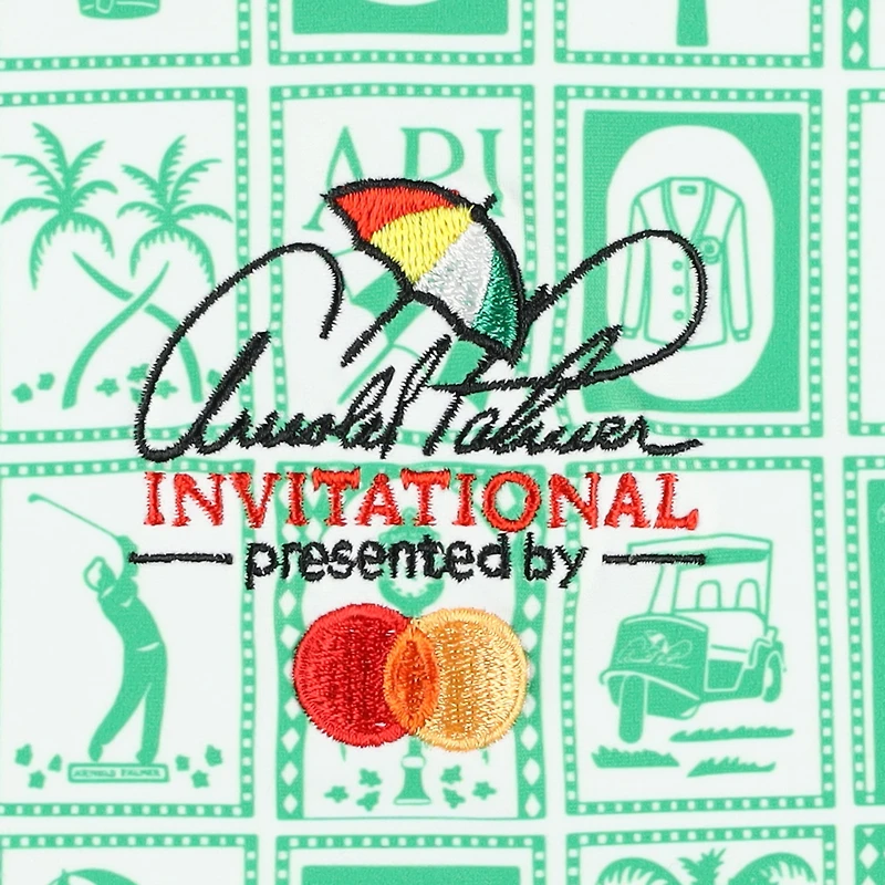 Polo Smitty à imprimé géométrique Arnold Palmer Invitational vert pour homme de Smith & Quinn
