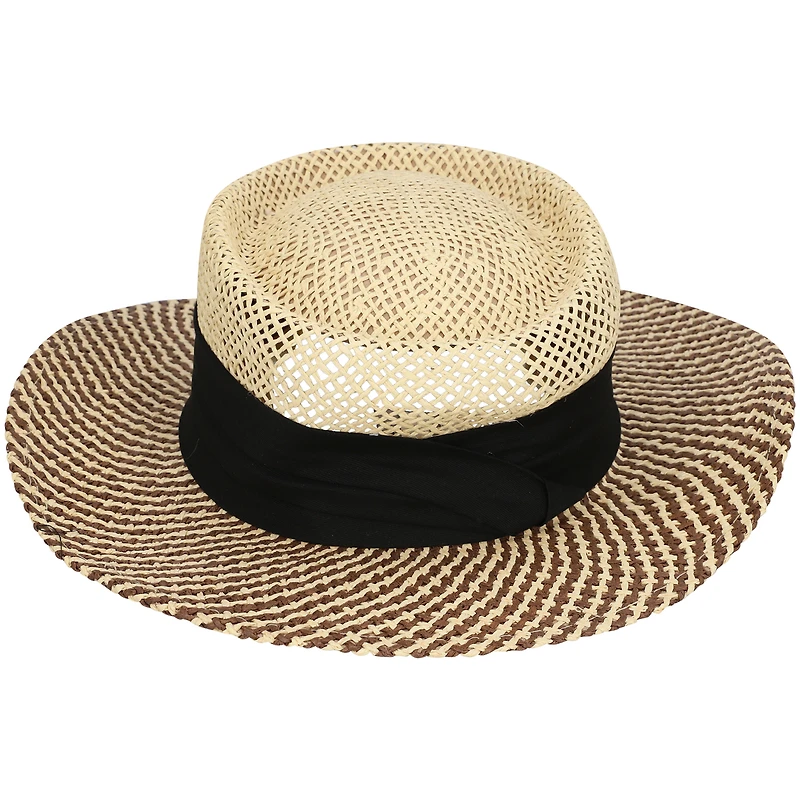 Men's Ahead Natural Arnold Palmer Invitational Straw Signature Gambler Hat