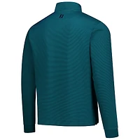 Men's FootJoy  Forest Green Arnold Palmer Invitational Ottoman Stripe Knit Quarter-Zip Pullover