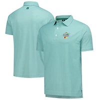 Polo FootJoy vert Arnold Palmer Invitational Scallop Geo Pique ProDry pour homme