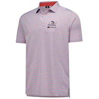 Men's FootJoy Light Blue Arnold Palmer Invitational Pinstripe Cluster Lisle Polo