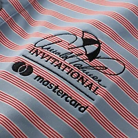 Polo FootJoy Lisle à rayures fines bleu clair Arnold Palmer Invitational pour homme