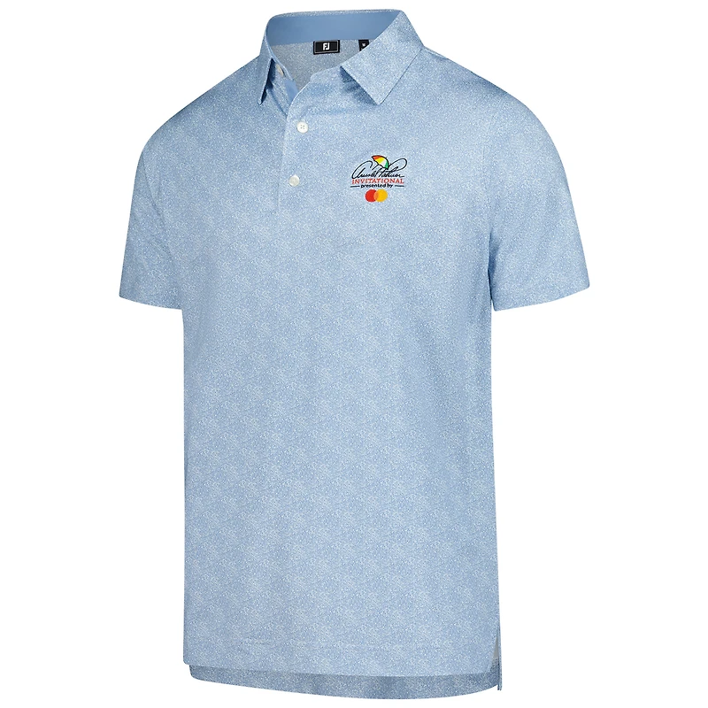Men's FootJoy  Light Blue Arnold Palmer Invitational Speckle Print Lisle Polo
