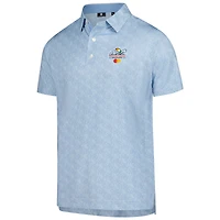 Men's FootJoy  Light Blue Arnold Palmer Invitational Speckle Print Lisle Polo