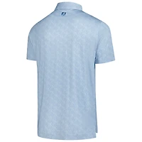 Men's FootJoy  Light Blue Arnold Palmer Invitational Speckle Print Lisle Polo