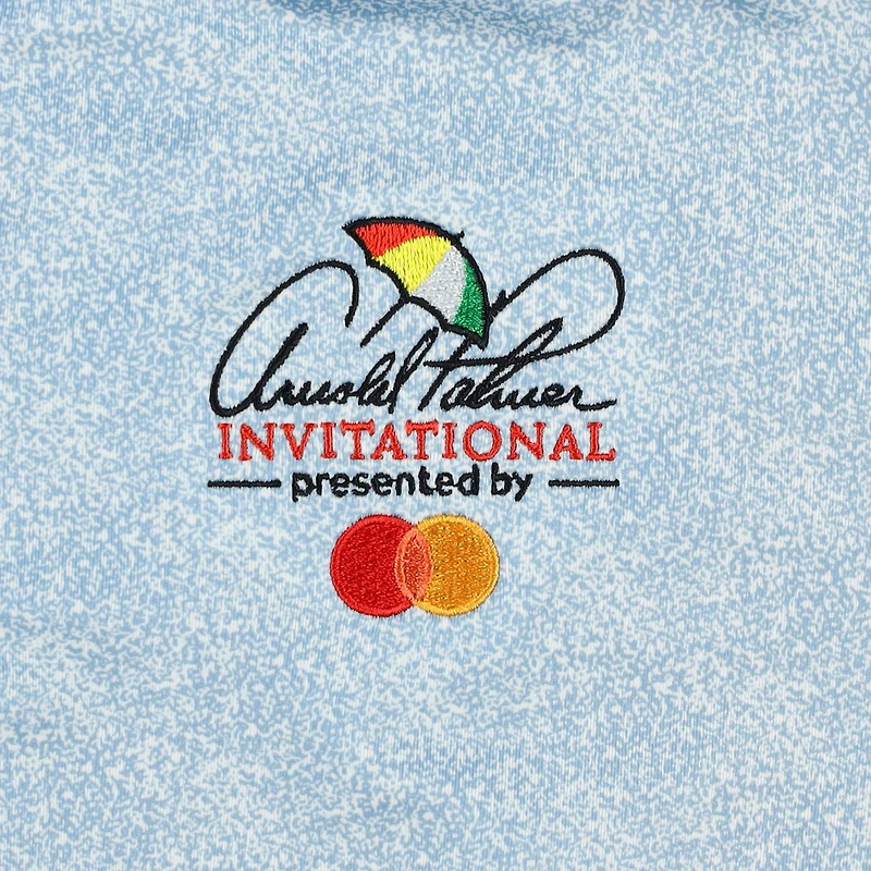 Men's FootJoy  Light Blue Arnold Palmer Invitational Speckle Print Lisle Polo