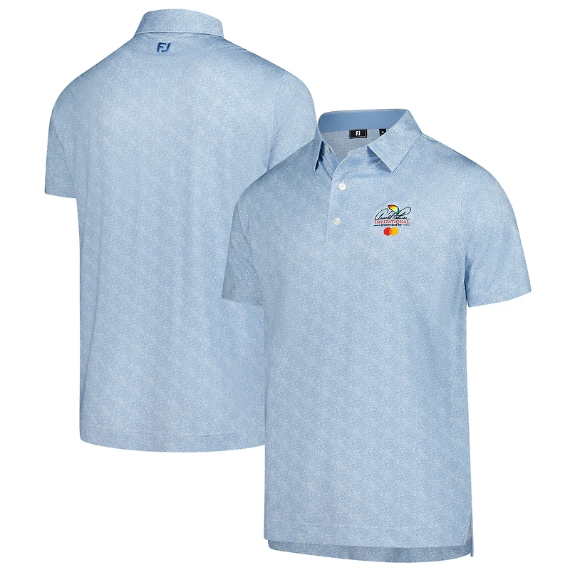 Men's FootJoy  Light Blue Arnold Palmer Invitational Speckle Print Lisle Polo