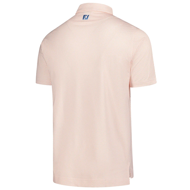 Men's FootJoy  Light Orange Arnold Palmer Invitational Irongate Print Lisle Polo