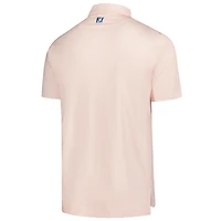 Men's FootJoy  Light Orange Arnold Palmer Invitational Irongate Print Lisle Polo