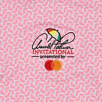 Polo FootJoy rose Arnold Palmer Invitational Citrus Print Lisle pour homme
