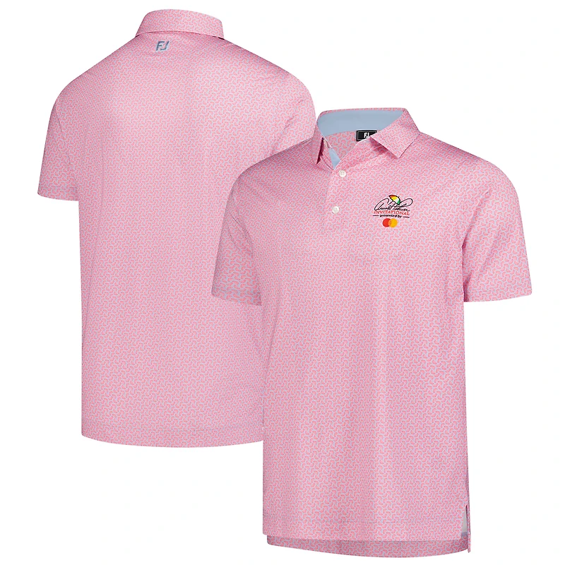 Polo FootJoy rose Arnold Palmer Invitational Citrus Print Lisle pour homme