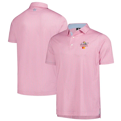 Polo FootJoy rose Arnold Palmer Invitational Citrus Print Lisle pour homme