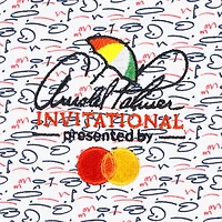 Polo FootJoy blanc Arnold Palmer Invitational Doodle pour hommes en piqué extensible à col auto