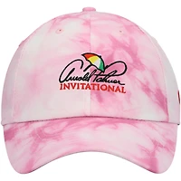 Casquette ajustable teint par nœuds Arnold Palmer Invitational Hullabaloo rose impérial pour homme