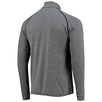 Haut à quart de zip raglan Levelwear gris chiné Arnold Palmer Invitational Leo pour homme