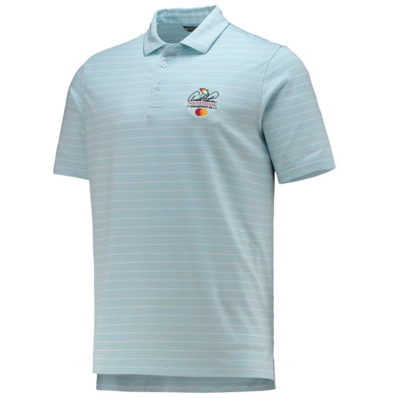 Polo à rayures sur invitation Levelwear Arnold Palmer bleu clair pour hommes