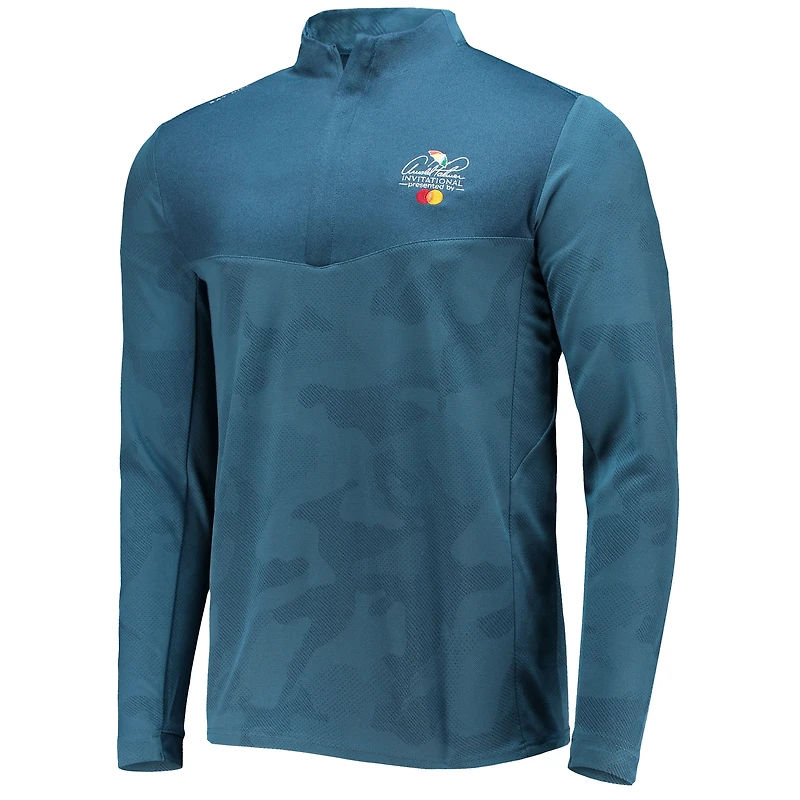 Veste Levelwear Homme Bleu marine Arnold Palmer Invitational Logan Camo Quarter-Zip Jacket