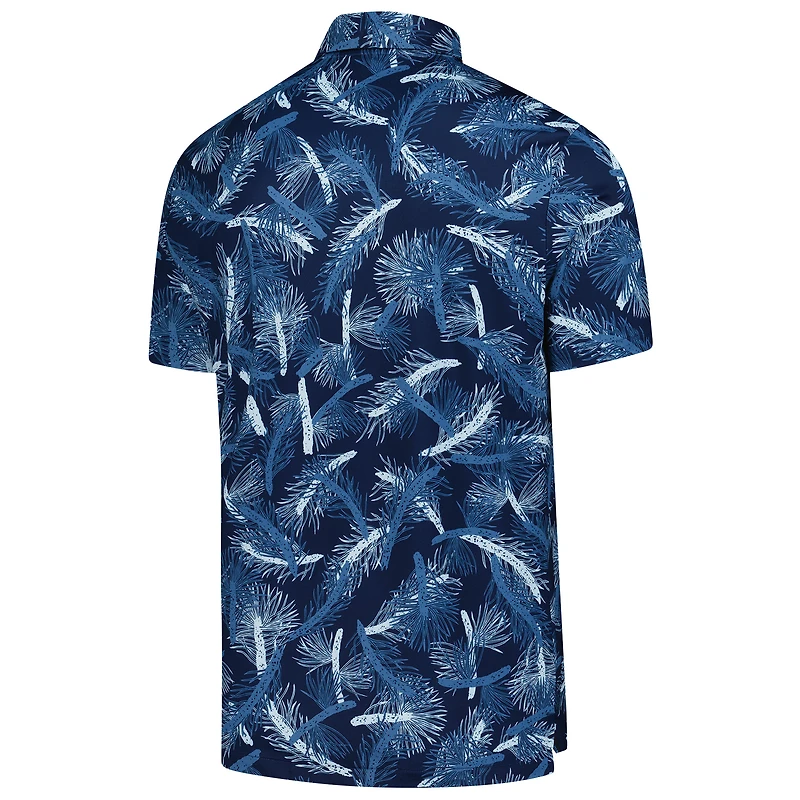 Polo Nike bleu Arnold Palmer Invitational Pine Print Performance pour homme