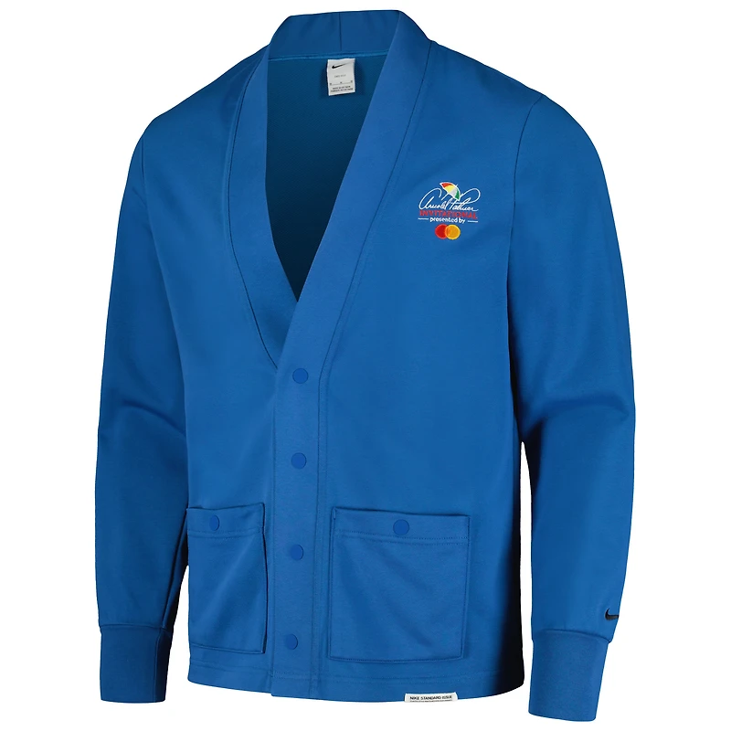 Cardigan à demi-pression Nike Arnold Palmer Invitational Standard Issue Performance pour homme bleu