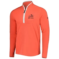 Men's Nike Coral Arnold Palmer Victory Performance Half-Zip Top