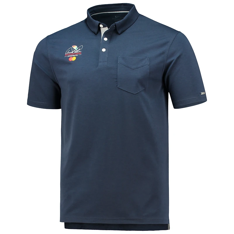 Polo Nike Arnold Palmer Invitational Player Solid Performance pour homme - Bleu marine