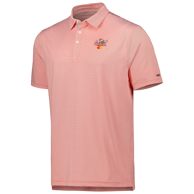Polo à rayures Nike Arnold Palmer Invitational Player Control Performance pour homme, rouge/blanc