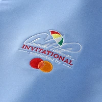 Men's Peter Millar Blue Arnold Palmer Invitational Perth Melange Performance Quarter-Zip Pullover